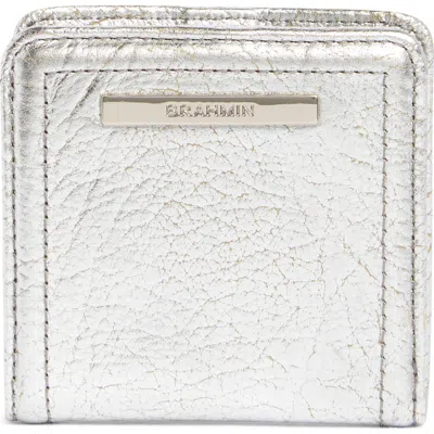 Brahmin Jane Leather Wallet In Silver Duchess