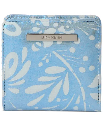 Brahmin Jane Lucent Leather Wallet In Blue