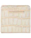 Brahmin Jane Melbourne Embossed Leather Wallet In Tiramisu