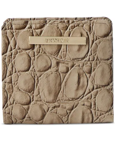 Brahmin Jane Wind Chime Cumulus Leather Wallet In Brown
