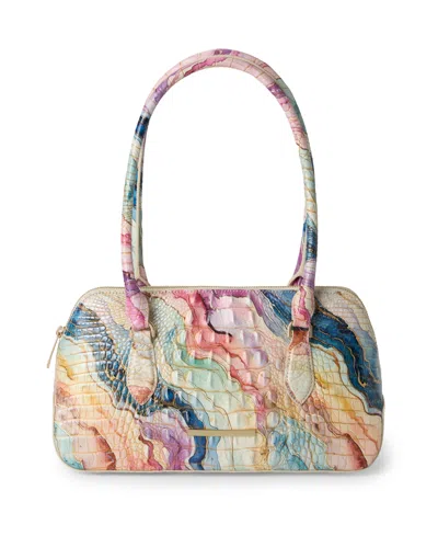 Brahmin Jennifer Melbourne Medium Leather Satchel Handbag In Softscape