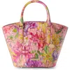 Brahmin Jenny Medium Melbourne Leather Satchel In Perennial