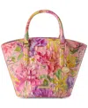 Brahmin Jenny Medium Melbourne Leather Satchel In Perennial