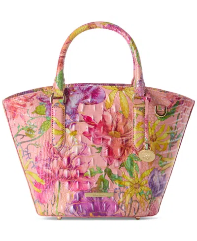 Brahmin Jenny Medium Melbourne Leather Satchel In Perennial