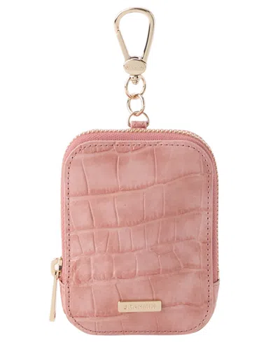 Brahmin Katelynn Zip-up Mini Coin Purse In Pink