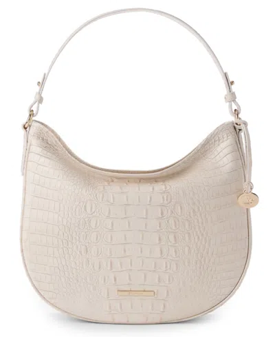 Brahmin Kathleen Alden Road Medium Shoulder Bag In White