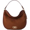 Brahmin Kathleen Snake Embossed Leather Shoulder Bag In Brown