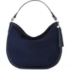 Brahmin Kathleen Snake Embossed Leather Shoulder Bag In Blue