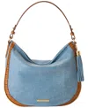 Brahmin Kathleen Starlit Leather Medium Shoulder Bag In Blue