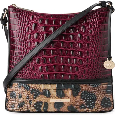 Brahmin Katie Croc Embossed Leather Crossbody Bag