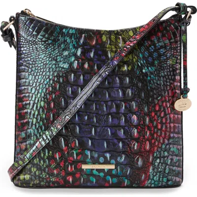 BRAHMIN BRAHMIN KATIE CROC EMBOSSED LEATHER CROSSBODY BAG
