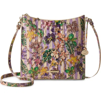 Brahmin Katie Croc Embossed Leather Crossbody Bag