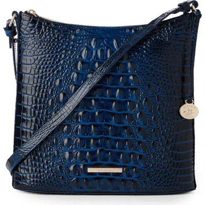 BRAHMIN BRAHMIN KATIE CROC EMBOSSED LEATHER CROSSBODY BAG