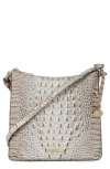 Brahmin Katie Croc Embossed Leather Crossbody Bag In Fairestgrey