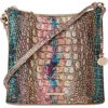 Brahmin Katie Croc Embossed Leather Crossbody Bag In Intuition