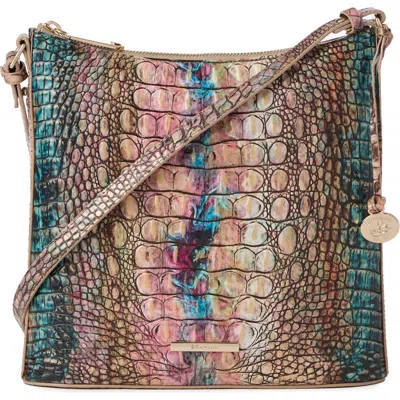 Brahmin Katie Croc Embossed Leather Crossbody Bag In Intuition