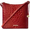 BRAHMIN BRAHMIN KATIE CROC EMBOSSED LEATHER CROSSBODY BAG