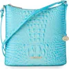 Brahmin Katie Leather Crossbody In Tropic Blue