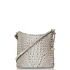 Brahmin Katie Croc Embossed Leather Crossbody Bag In Fairestgrey