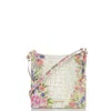 Brahmin Katie Croc Embossed Leather Crossbody Bag In Homegrown