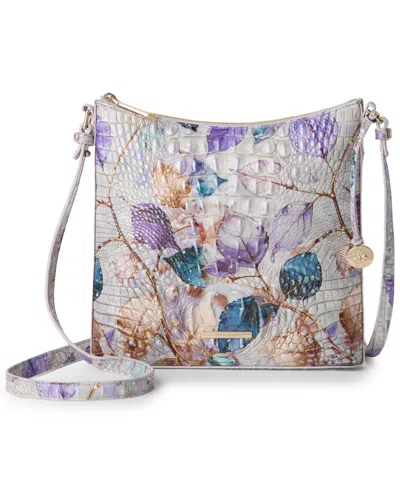 Brahmin Katie Melbourne Embossed Leather Crossbody Bag In Purple