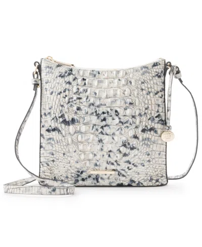 Brahmin Katie Melbourne Embossed Leather Crossbody Bag In Gray