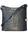 Brahmin Katie Melbourne Embossed Leather Crossbody In Twilight Blue