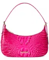 Brahmin Kyrie Croc Embossed Leather Shoulder Bag In Affection