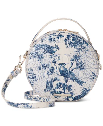 Brahmin Lane Melbourne Leather Crossbody In Blue