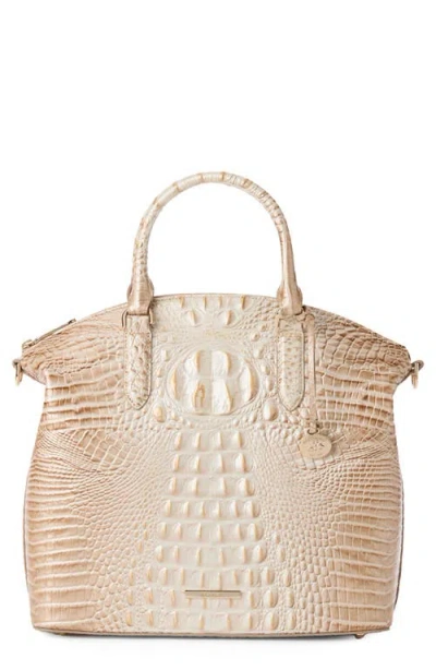 Brahmin Large Duxbury Croc Embossed Leather Satchel