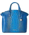 Brahmin Large Duxbury Melbourne Satchel In Blue