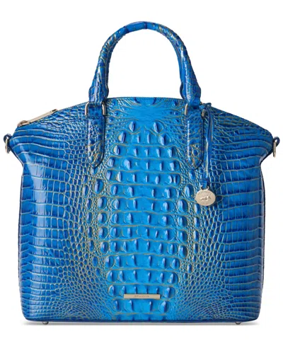 Brahmin Large Duxbury Melbourne Satchel In Blue