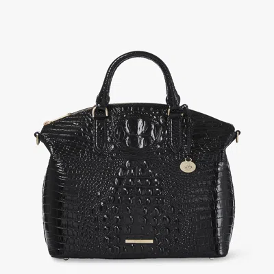 Brahmin Large Duxbury Satchel In Black