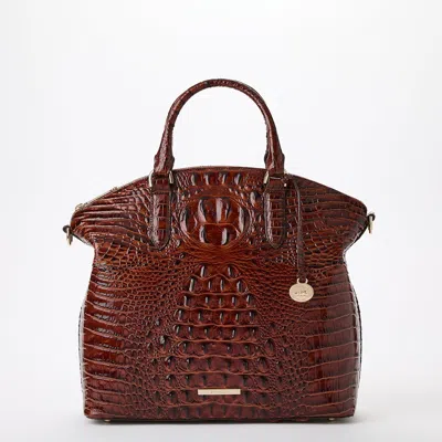 Brahmin Large Duxbury Satchel In Brown