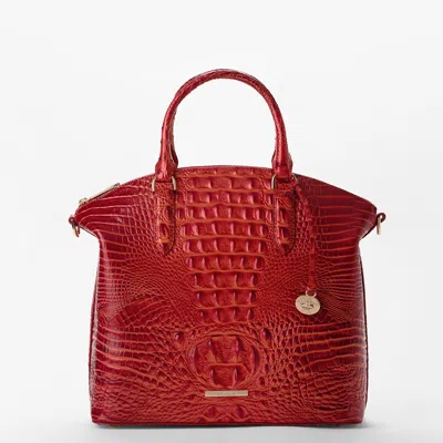 Brahmin Large Duxbury Satchel Radiant Red Melbourne