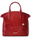 Brahmin Large Duxbury Satchel Radiant Red Melbourne In Radiant Re