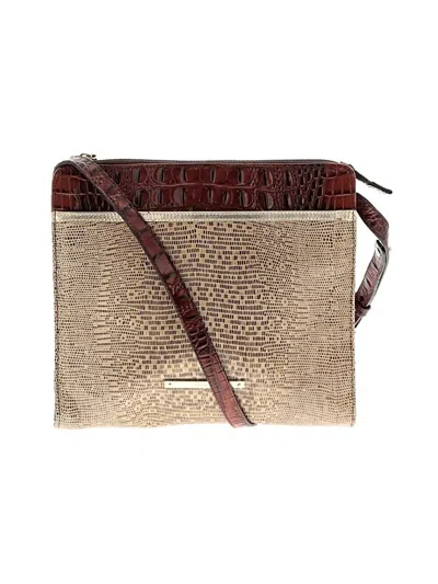 Pre-owned Brahmin Leather Crossbody Bag In Gold