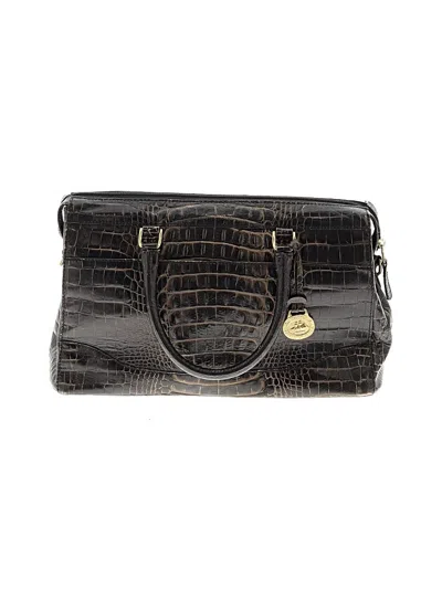 Pre-owned Brahmin Leather Satchel In Black