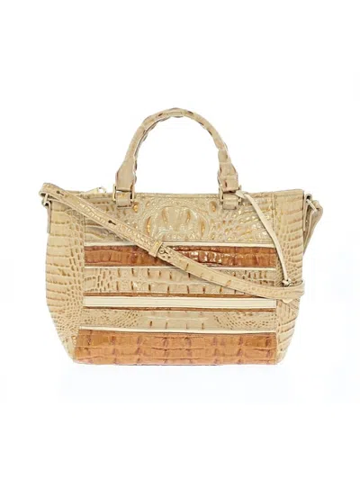 Pre-owned Brahmin Leather Satchel In Tan