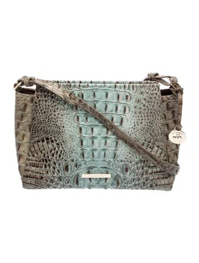 Pre-owned Brahmin Leather Shoulder Bag In Blue