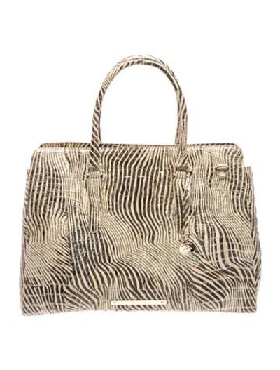 Pre-owned Brahmin Leather Shoulder Bag In Neutrals