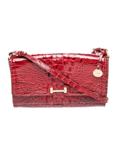 Pre-owned Brahmin Leather Shoulder Bag In Red