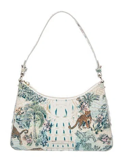 Pre-owned Brahmin Leather Top Handle Bag In Blue