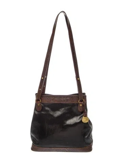 Pre-owned Brahmin Leather Top Handle Bag In Brown