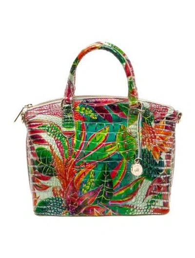 Pre-owned Brahmin Leather Top Handle Bag W/ Tags In Multicolor