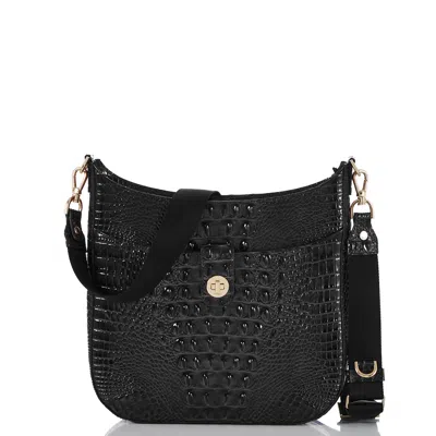 Brahmin Leia Pomegranate Melbourne Crossbody In Black