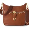 Brahmin Leia Croc Embossed Leather Crossbody Bag