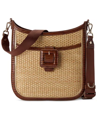 Brahmin Leia Jardim Crossbody Bag In Brown