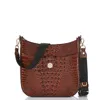 Brahmin Leia Pomegranate Melbourne Crossbody In Pecan