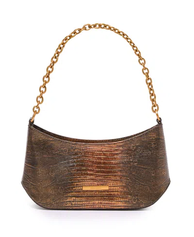 Brahmin Lilibeth Boundless Small Leather Shoulder Handbag In Chocolate